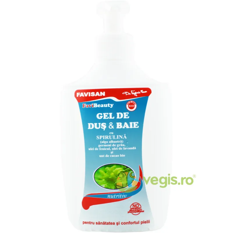 Gel de Dus si Baie cu Spirulina Favibeauty 300ml Favisan — preț și oferte