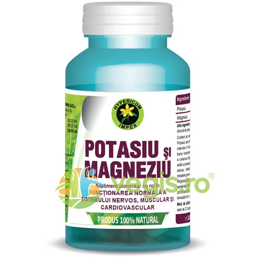Potasiu si Magneziu 60cps Hypericum — preț și oferte