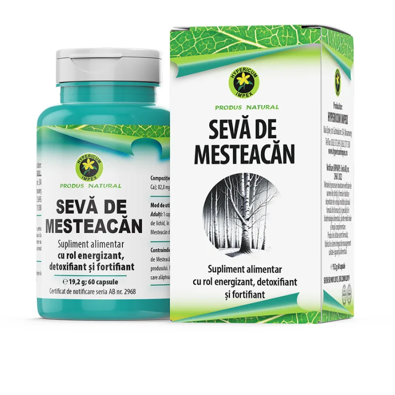 Seva de Mesteacan 60cps Hypericum — preț și oferte