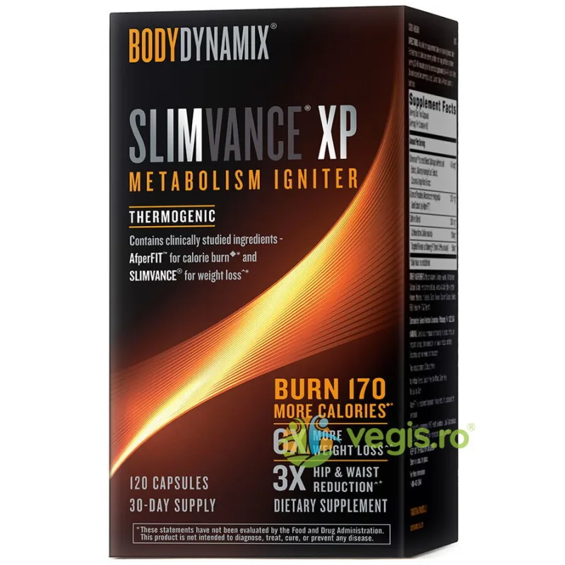Slimvance XP Metabolism Igniter Termogenic Bodydynamix 120cps GNC — preț și oferte