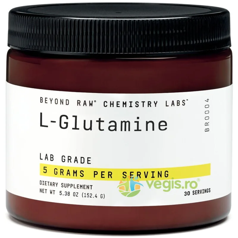 L-Glutamina Beyond Raw Chemistry Labs 152.4g GNC — preț și oferte