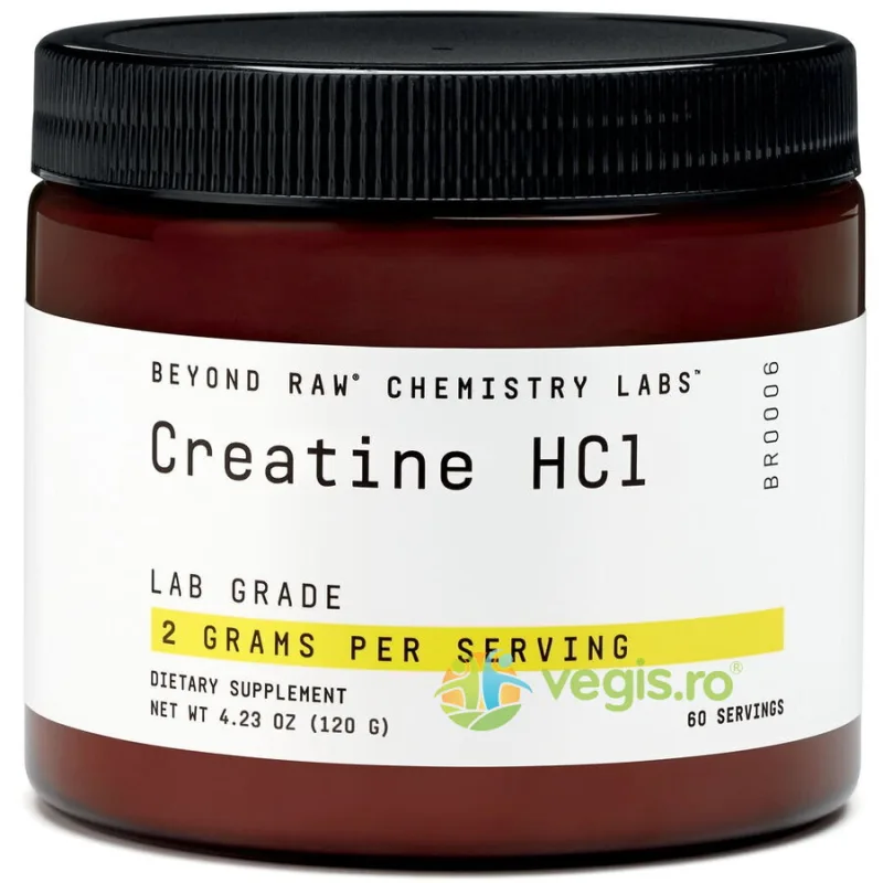 Creatina HCl Beyond Raw Chemistry Labs 120g GNC — preț și oferte