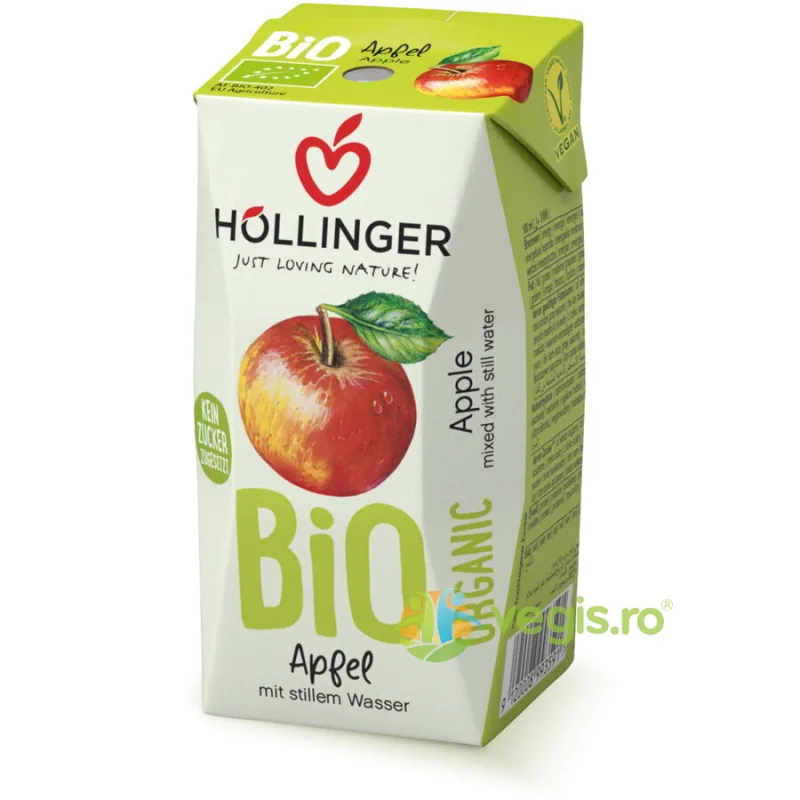 Suc de Mere cu Pai fara Zahar Ecologic/Bio 200ml HOLLINGER — preț și oferte