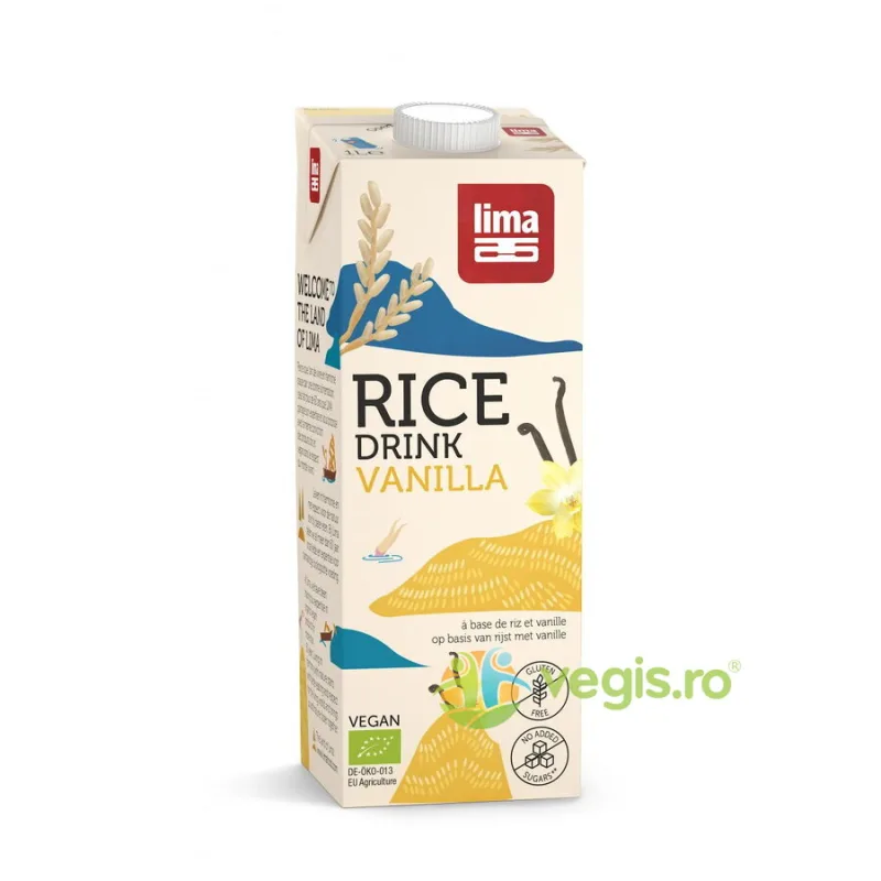 Bautura de Orez cu Vanilie fara Gluten Ecologic/Bio 1L LIMA — preț și oferte