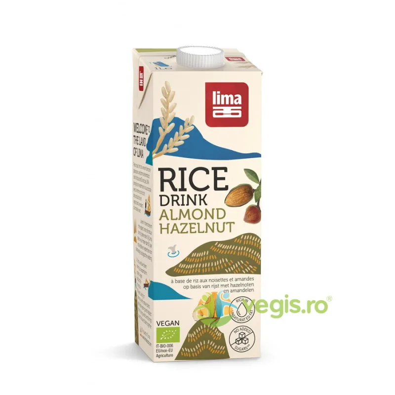 Bautura Vegetala de Orez cu Migdale si Alune Ecologic/Bio 1L LIMA — preț și oferte