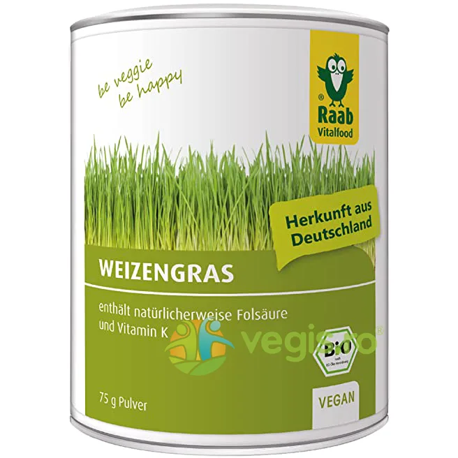 Iarba de Grau Pudra Ecologica/Bio 75g RAAB — preț și oferte