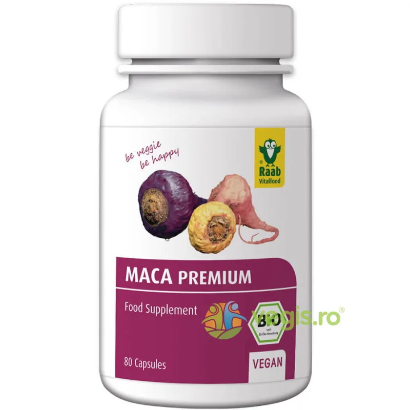 Maca Ecologica/Bio 500mg 80cps RAAB — preț și oferte
