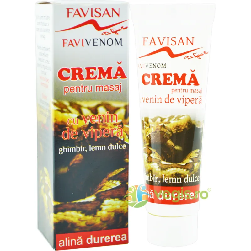 Crema pentru Masaj cu Venin de Vipera si Ghimbir Favivenom 50ml — preț și oferte
