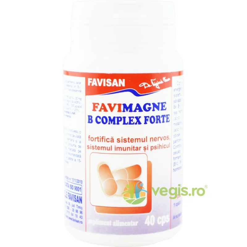 Favimagne B Complex Forte 40cps Favisan — preț și oferte