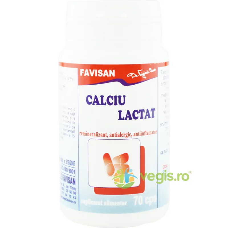 Calciu Lactat 70cps Favisan — preț și oferte