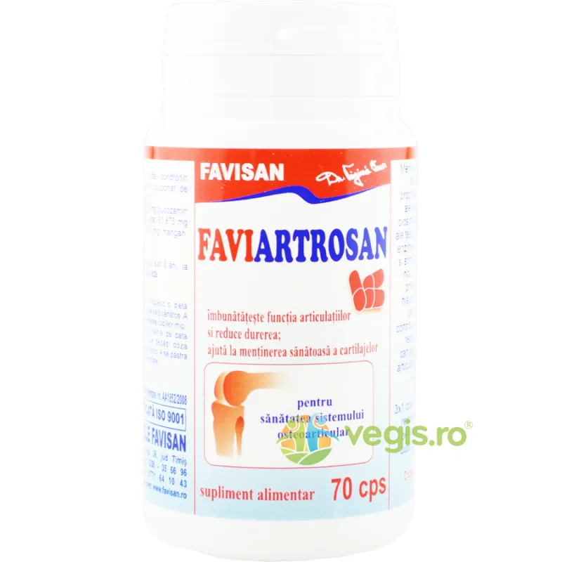 Faviartrosan pentru Sanatatea Sistemului Osteoarticular 70cps Favisan — preț și oferte