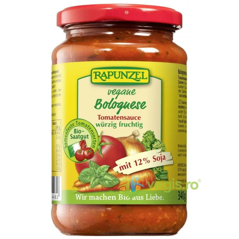Sos de Tomate Bolognese cu Soia Ecologic/Bio 340g Rapunzel — preț și oferte