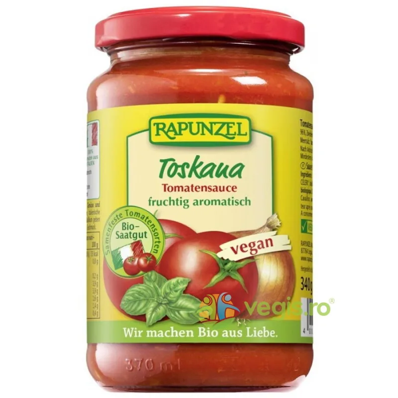 Sos de Tomate Toskana Ecologic/Bio 340g Rapunzel — preț și oferte