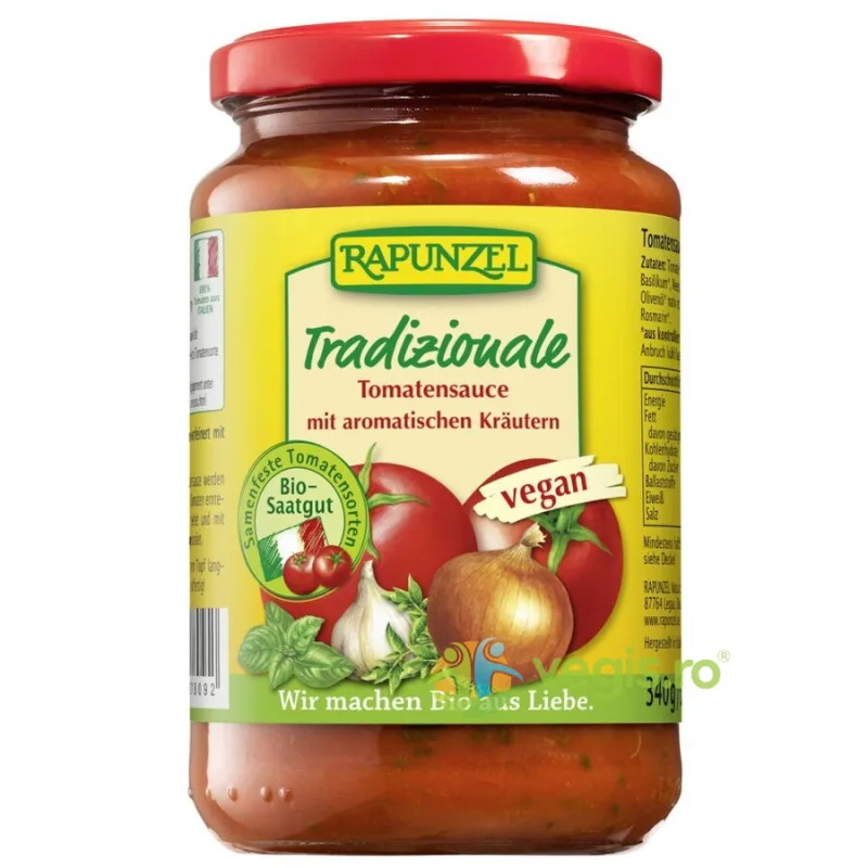 Sos de Tomate Traditional Ecologic/Bio 340g Rapunzel — preț și oferte