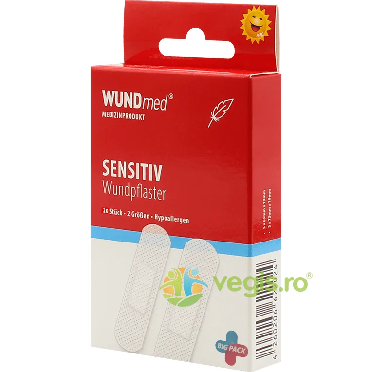 Plasturi Hipoalergenici Sensitiv x20buc WUNDMED — preț și oferte
