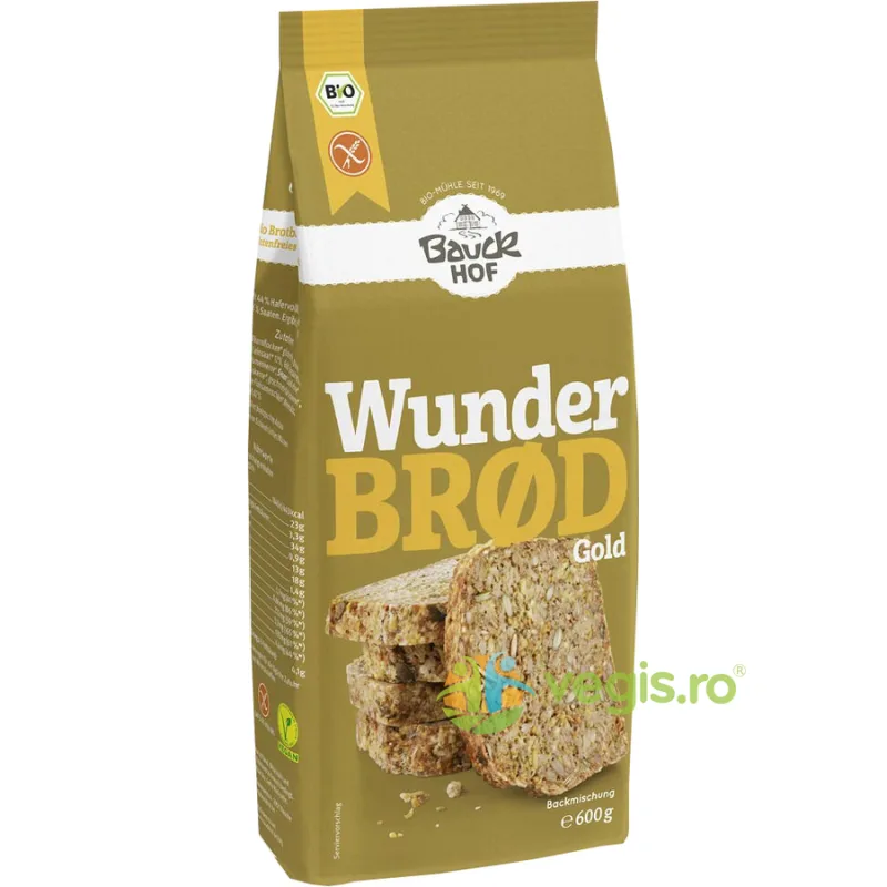 Mix pentru Paine cu Turmeric fara Gluten Ecologic/Bio 600g BAUCKHOF — preț și oferte