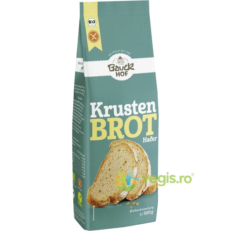 Mix pentru Paine Crocanta fara Gluten Ecologic/Bio 500g BAUCKHOF — preț și oferte