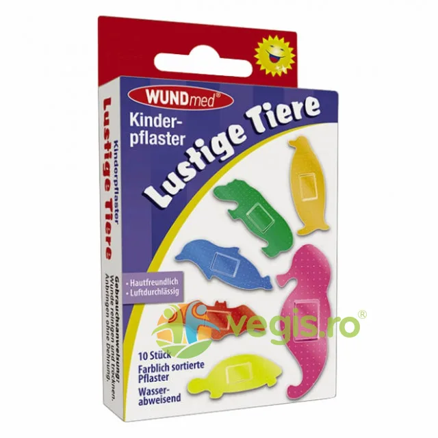 Plasturi pentru Copii (forma animale) x10buc WUNDMED — preț și oferte