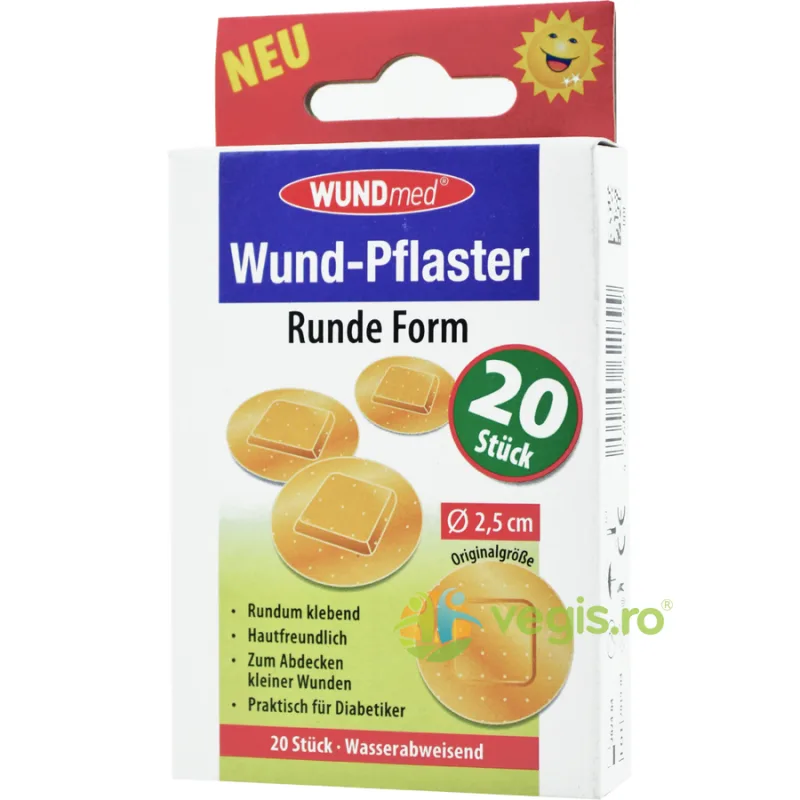Plasturi Textili (Forma Rotunda) x20buc WUNDMED — preț și oferte