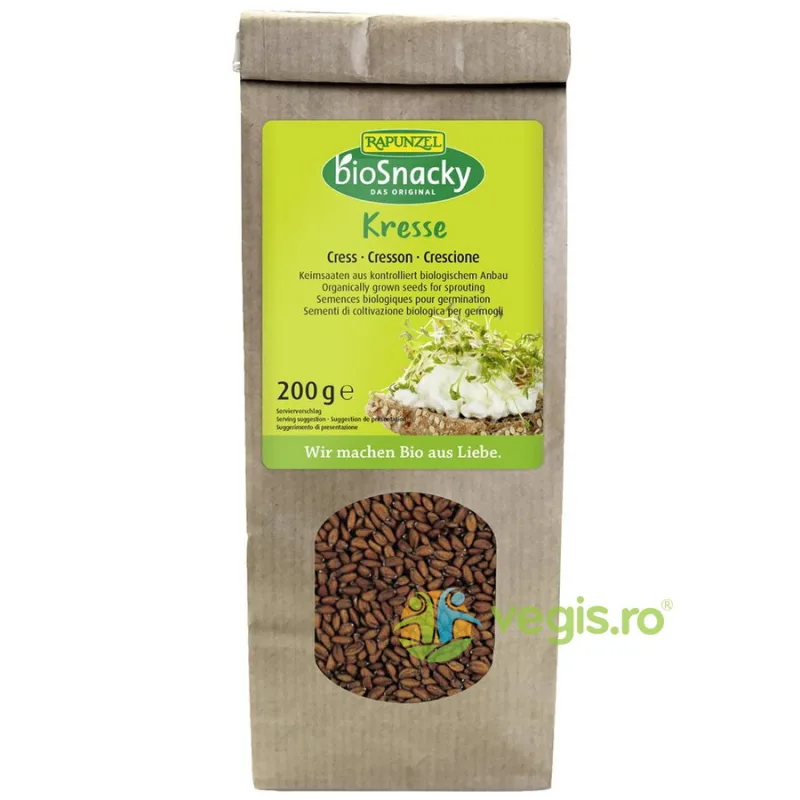 Seminte de Creson pentru Germinat Ecologice/Bio 200g BIOSNACKY RAPUNZEL — preț și oferte