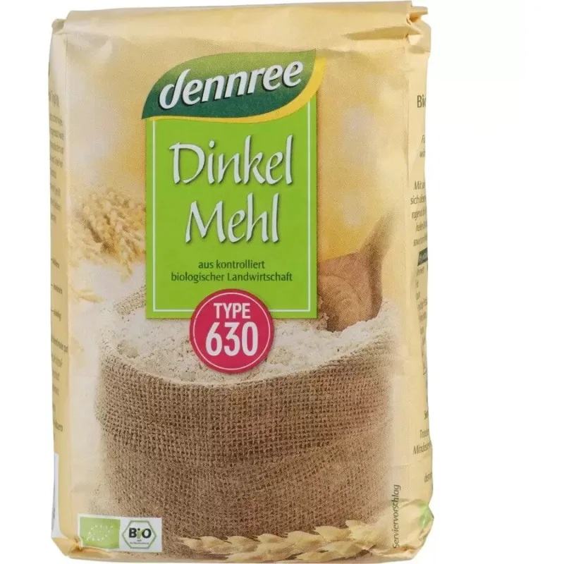 Faina din Spelta Tip 630 Ecologica/Bio 1kg Dennree — preț și oferte