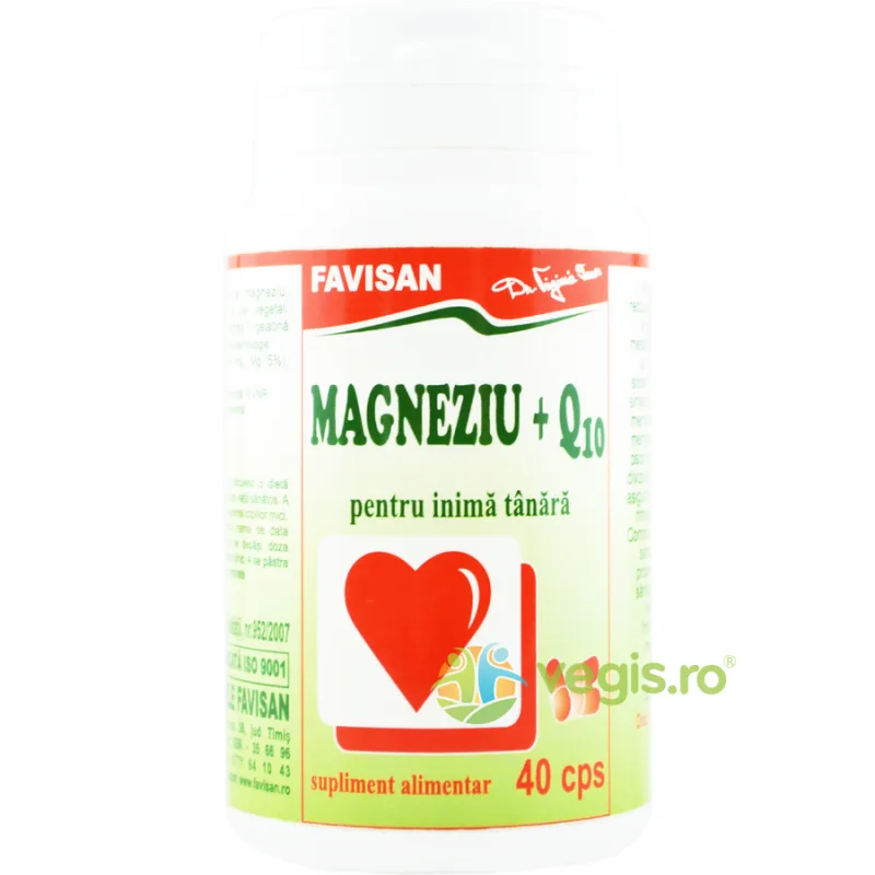 Magneziu + Q10 40cps Favisan — preț și oferte