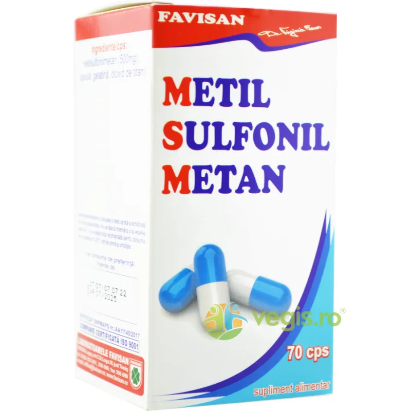 MSM (Metil Sulfonil Metan) 70cps Favisan — preț și oferte