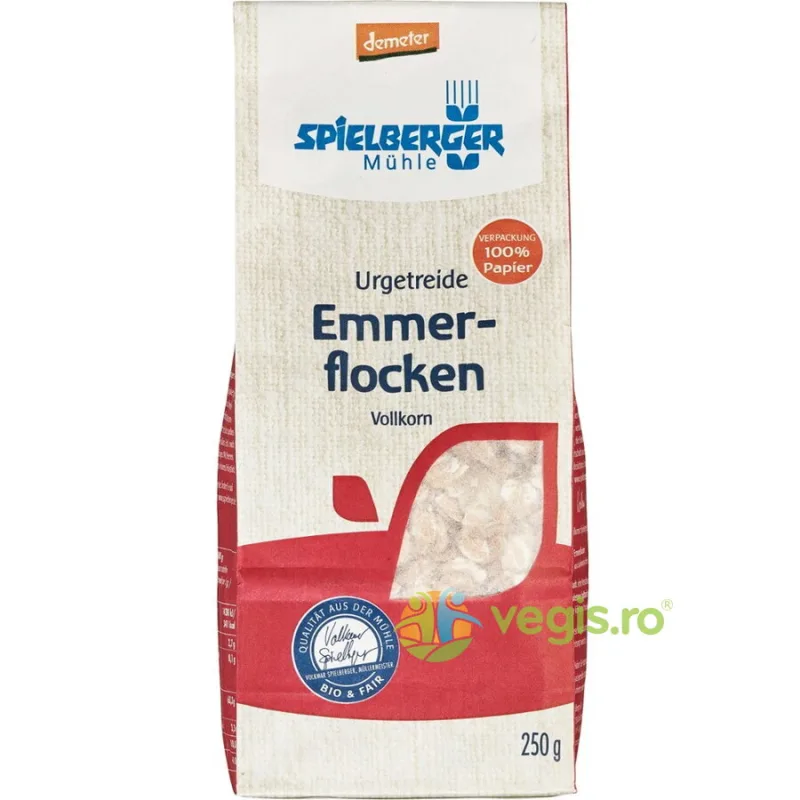 Fulgi de Emmer Integrali Demeter Ecologic/Bio 250g SPIELBERGER — preț și oferte