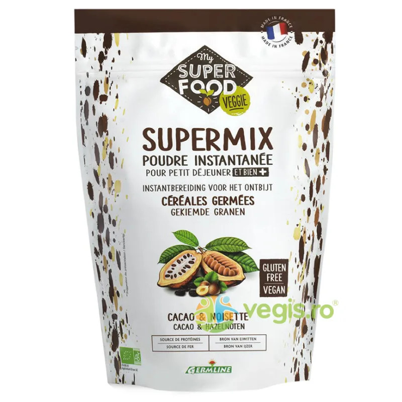 Supermix pentru Micul Dejun cu Alune de Padure si Cacao Ecologic/Bio 350g GERMLINE — preț și oferte