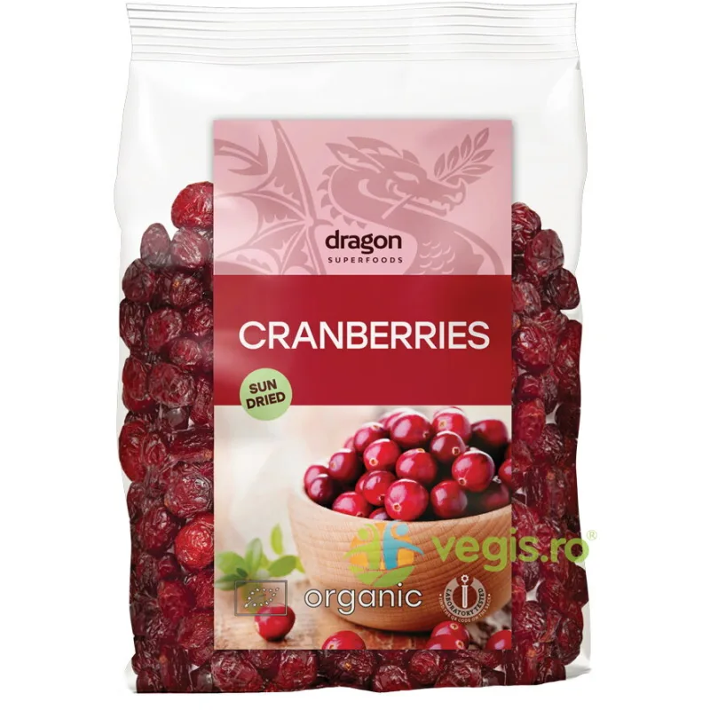 Merisoare Uscate Raw Ecologice/Bio 100g Dragon Superfoods — preț și oferte