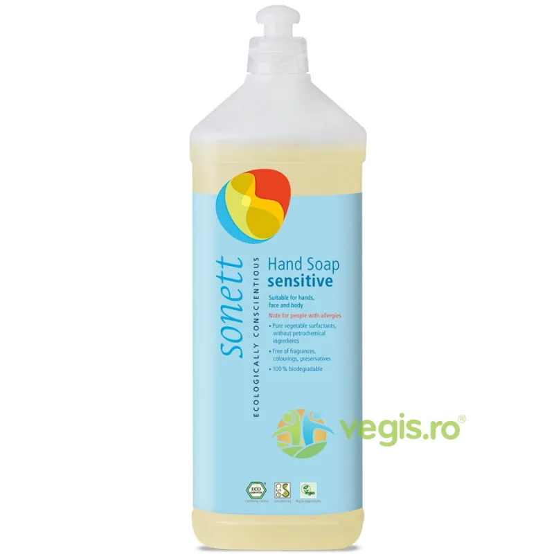 Sapun Lichid Neutru Sensitive Bio 1L SONETT — preț și oferte