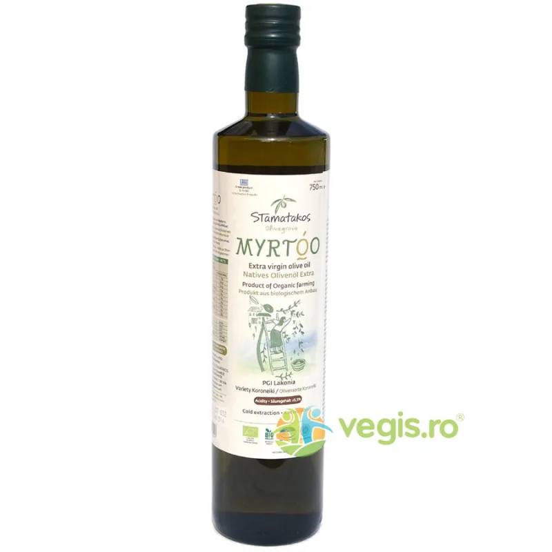 Ulei de Masline Extravirgin Myrtoo Ecologic/Bio 750ml STAMATAKOS&nbsp;OLIVEGROVE — preț și oferte
