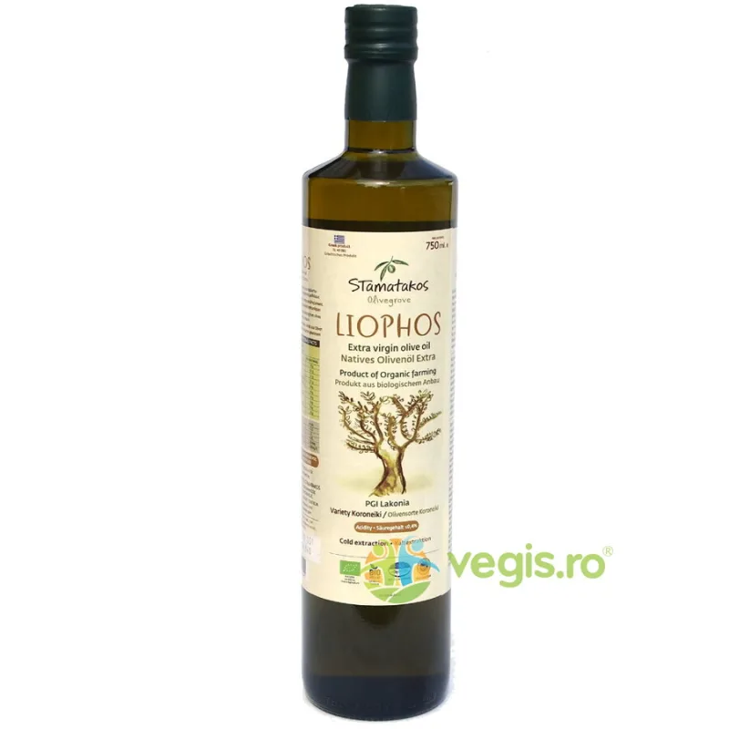 Ulei de Masline Extravirgin Liophos Ecologic/Bio 750ml STAMATAKOS&nbsp;OLIVEGROVE — preț și oferte