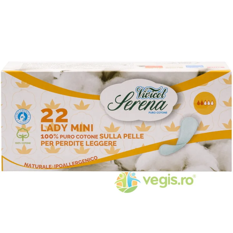 Protej Slip din Bumbac Natural 2 Picaturi Serena Lady 22buc VIVICOT — preț și oferte