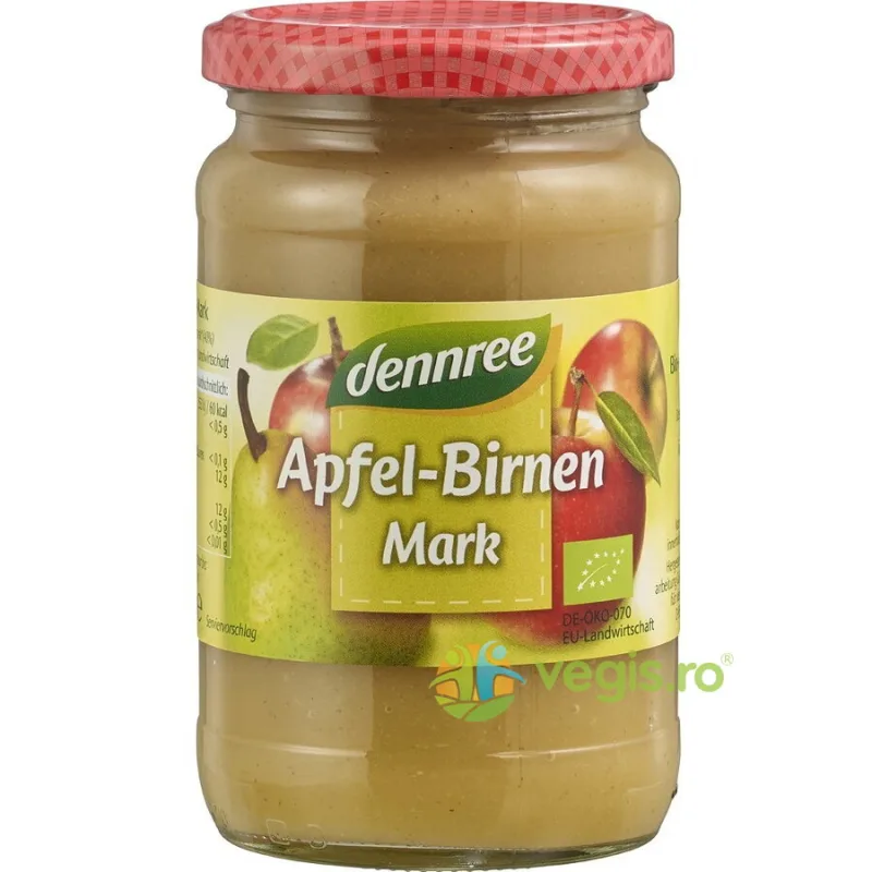 Piure de Mere si Pere Ecologic/Bio 360g Dennree — preț și oferte