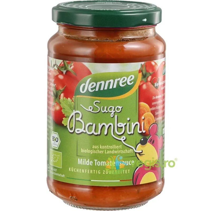 Sos de Rosii pentru Copii Ecologic/Bio 350g Dennree — preț și oferte