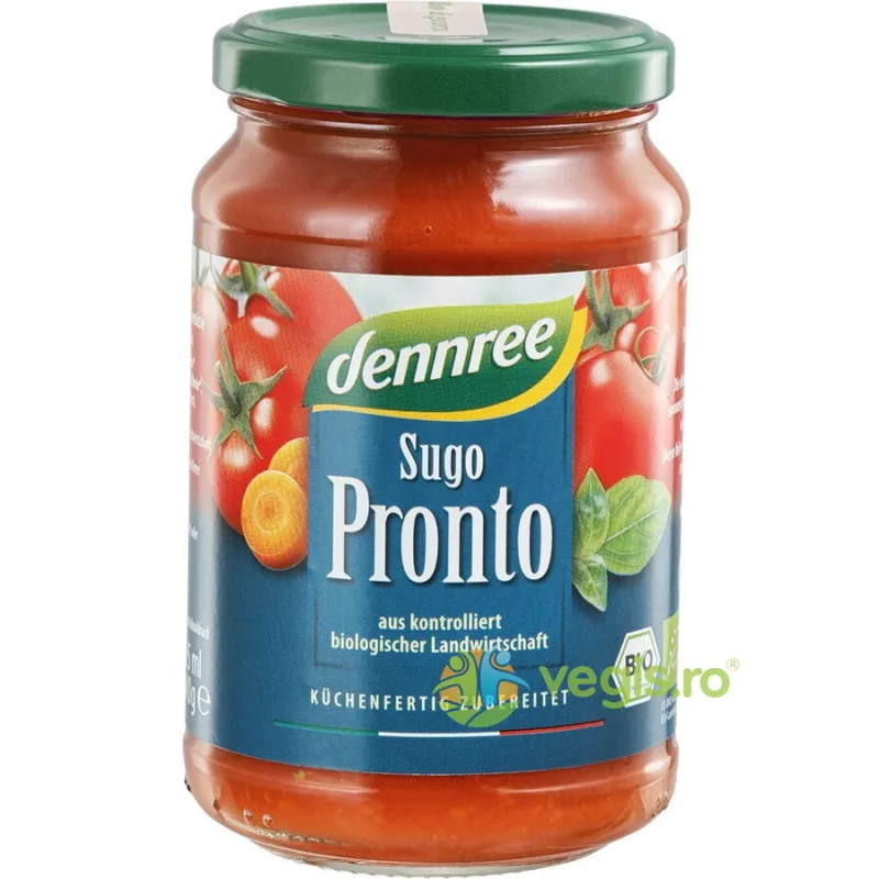 Sos de Rosii cu Legume si Busuioc Sugo Pronto Ecologic/Bio 340g Dennree — preț și oferte