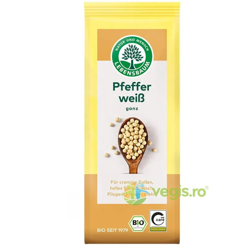 Piper Alb Boabe Ecologic/Bio 50g LEBENSBAUM — preț și oferte