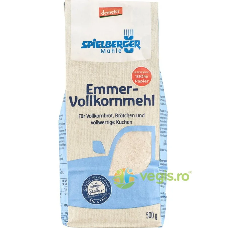 Faina Integrala din Emmer Demeter Ecologica/Bio 500g SPIELBERGER — preț și oferte