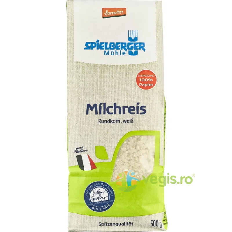 Orez Alb pentru Lapte Demeter Ecologic/Bio 500g SPIELBERGER — preț și oferte