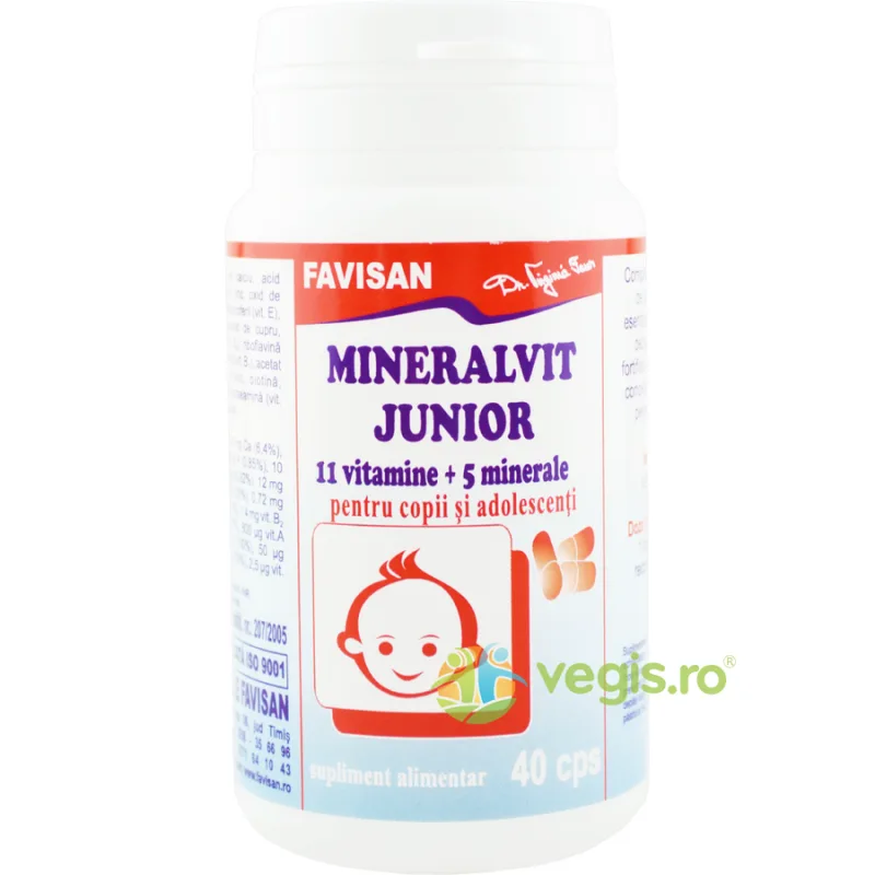 Mineralvit Junior 40cps Favisan — preț și oferte