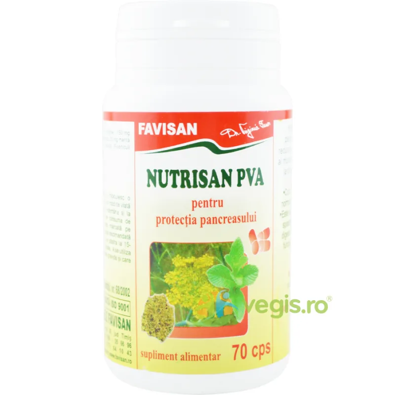 Nutrisan PVA pentru Protectia Pancreasului 70cps Favisan — preț și oferte