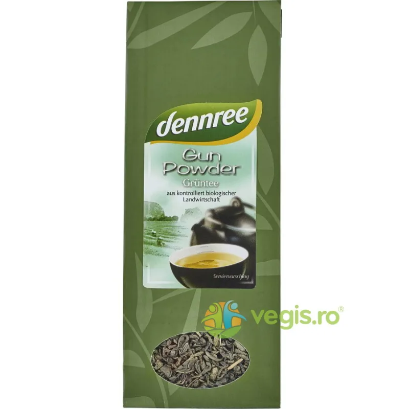 Ceai Verde Gun Powder Ecologic/Bio 100g Dennree — preț și oferte