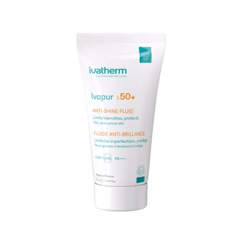 Fluid anti-stralucire cu SPF 50+ Ivapur, 50 ml, Ivatherm — preț și oferte