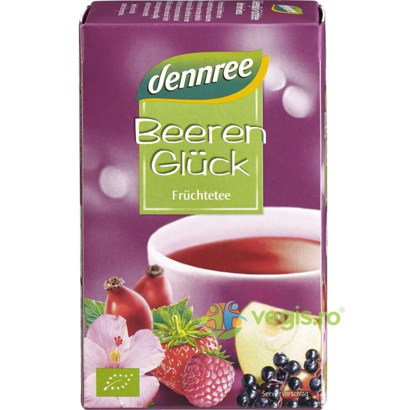 Ceai cu Fructe de Padure Ecologic/Bio 20 plicuri Dennree — preț și oferte