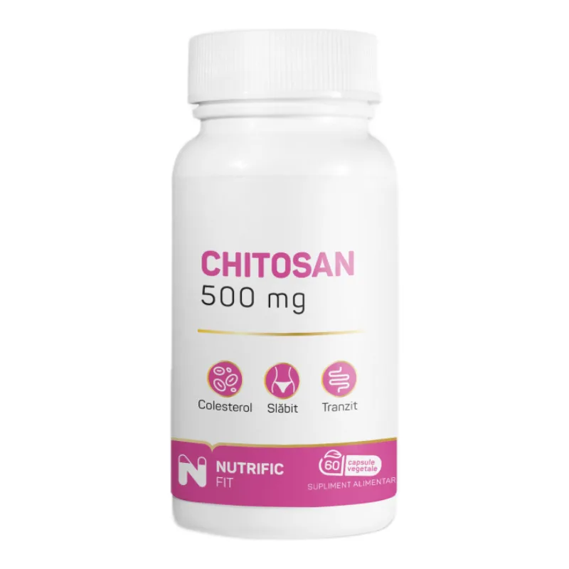 Chitosan 500mg, 60 capsule vegetale, Nutrific — preț și oferte
