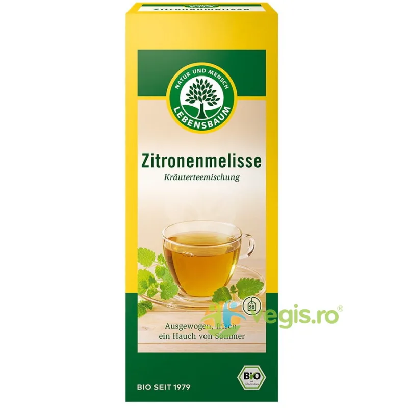 Ceai de Melisa si Lamaita Ecologic/Bio 20 plicuri LEBENSBAUM — preț și oferte