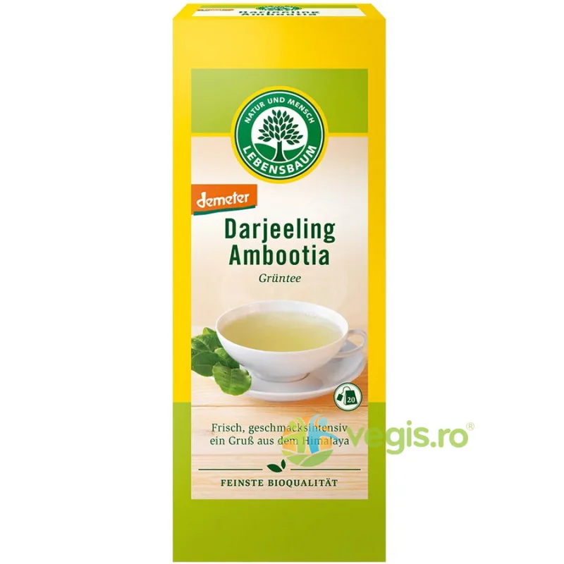 Ceai Verde Darjeeling Demeter Ecologic/Bio 20 plicuri LEBENSBAUM — preț și oferte