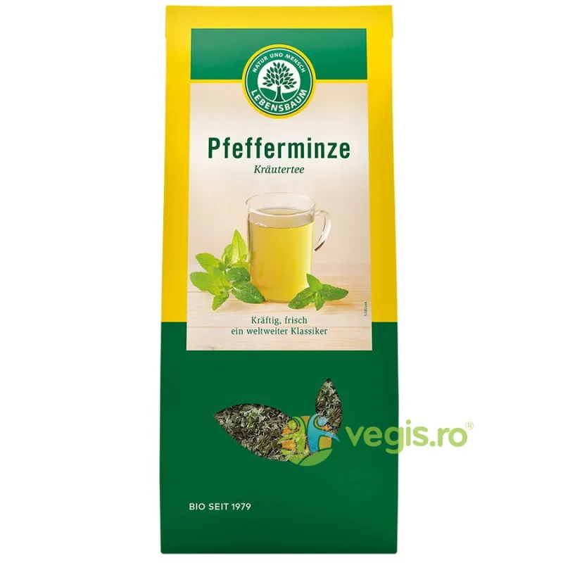 Ceai de Menta Ecologic/Bio 60g LEBENSBAUM — preț și oferte