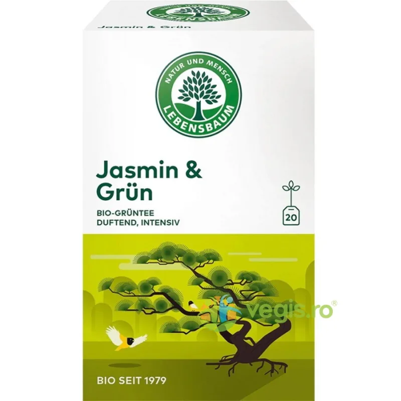 Ceai Verde Jasmin Ecologic/Bio 30g LEBENSBAUM — preț și oferte